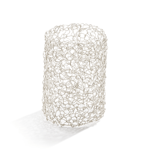Extra Wide Silver Woven Cuff-Bracelets-Kathryn Stanko-Pistachios
