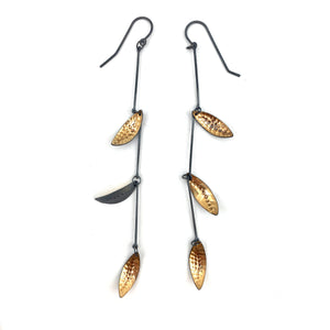 Falling Leaf Earrings - Small-Earrings-Hilary Finck-Pistachios