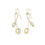 Floral Gold Earrings-Earrings-Liaung-Chung Yen-Pistachios