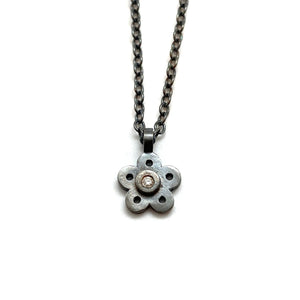 Flower Diamond Pendant-Necklaces-Elisa Bongfeldt-Pistachios
