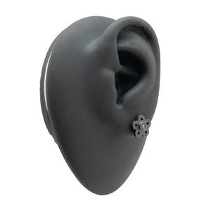 Flower Diamond Studs-Earrings-Elisa Bongfeldt-Pistachios