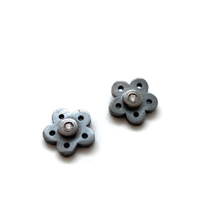 Flower Diamond Studs-Earrings-Elisa Bongfeldt-Pistachios