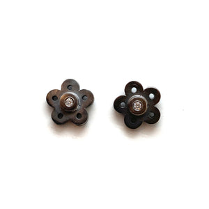 Flower Diamond Studs-Earrings-Elisa Bongfeldt-Pistachios