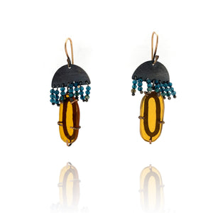 Fringe Earrings-Earrings-Karen Gilbert-Pistachios