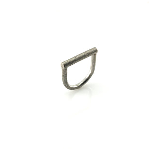 Frosted Silver Bar Ring-Rings-Fritz Heiring-7.25-Pistachios