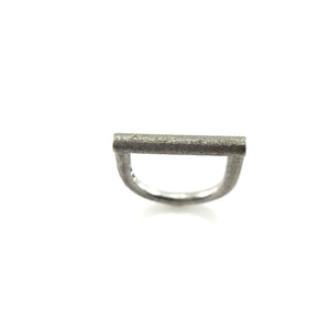 Frosted Silver Bar Ring-Rings-Fritz Heiring-7.25-Pistachios
