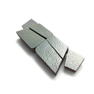 Geometric Brooch - Silver-Pins-Karen Vanmol-Pistachios
