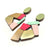 Geometric Earrings -Gold/Fuchsia-Earrings-Karen Vanmol-Pistachios