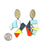 Geometric Earrings - Light Blue/Yellow/Red-Earrings-Karen Vanmol-Pistachios