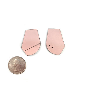 Geometric Earrings - Pink-Earrings-Karen Vanmol-Pistachios