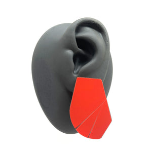 Geometric Earrings - Red-Earrings-Karen Vanmol-Pistachios