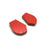 Geometric Earrings - Red-Earrings-Karen Vanmol-Pistachios