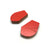 Geometric Earrings - Red-Earrings-Karen Vanmol-Pistachios