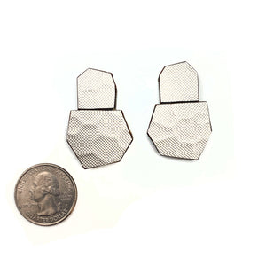 Geometric Studs - Silver-Earrings-Karen Vanmol-Pistachios