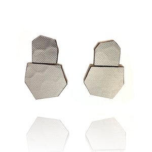 Geometric Studs - Silver-Earrings-Karen Vanmol-Pistachios