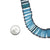Glass Ladder Necklace - Blue-Necklaces-Karen Gilbert-Pistachios