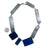 Glass & Oxidized Sterling Silver Necklace-Necklaces-Karen Gilbert-Pistachios
