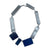 Glass & Oxidized Sterling Silver Necklace-Necklaces-Karen Gilbert-Pistachios
