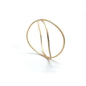 Gold Axis Bangle-Bracelets-Veronika Majewska-Pistachios