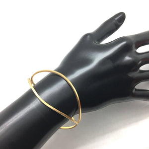 Gold Axis Bangle-Bracelets-Veronika Majewska-Pistachios