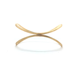 Gold Axis Bangle-Bracelets-Veronika Majewska-Pistachios