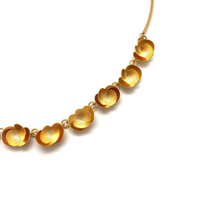 Gold Blossoms Necklace-Necklaces-Malgosia Kalinska-Pistachios