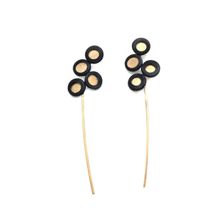 Gold Bubble Earrings - Small-Earrings-Malgosia Kalinska-Pistachios