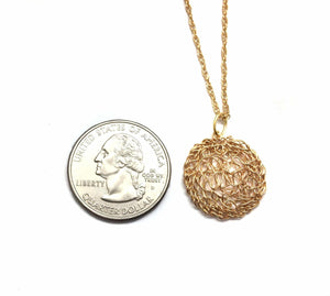 Gold Circle Pendant-Necklaces-Kathryn Stanko-Pistachios