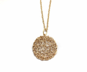 Gold Circle Pendant-Necklaces-Kathryn Stanko-Pistachios