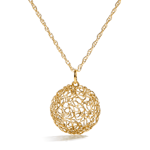 Gold Circle Pendant-Necklaces-Kathryn Stanko-Pistachios