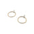 Gold Circle Studs-Earrings-Gabrielle Desmarais-Bright Sterling Silver-Pistachios