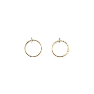 Gold Circle Studs-Earrings-Gabrielle Desmarais-Bright Sterling Silver-Pistachios