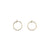 Gold Circle Studs-Earrings-Gabrielle Desmarais-Bright Sterling Silver-Pistachios