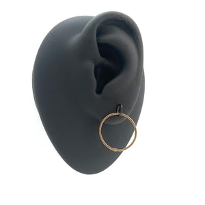 Gold Circle Studs-Earrings-Gabrielle Desmarais-Oxidized Sterling Silver-Pistachios