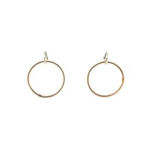 Gold Circle Studs-Earrings-Gabrielle Desmarais-Bright Sterling Silver-Pistachios