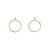 Gold Circle Studs-Earrings-Gabrielle Desmarais-Bright Sterling Silver-Pistachios