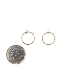 Gold Circle Studs-Earrings-Gabrielle Desmarais-Bright Sterling Silver-Pistachios