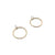 Gold Circle Studs-Earrings-Gabrielle Desmarais-Bright Sterling Silver-Pistachios