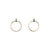 Gold Circle Studs-Earrings-Gabrielle Desmarais-Bright Sterling Silver-Pistachios