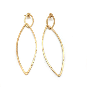 Gold Ellipse Link Posts-Earrings-Gilly Langton-Pistachios