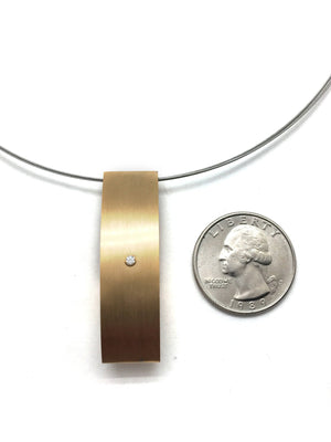 Gold Ellipse Necklace-Necklaces-Kacper Schiffers-Pistachios
