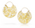 Gold Leaf Hoops - Large-Earrings-Luana Coonen-Pistachios