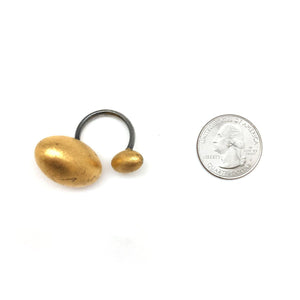 Gold Leaf Pod Ring-Rings-Sowon Joo-Pistachios