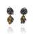 Gold Petal and Pearl Earrings-Earrings-So Young Park-Pistachios