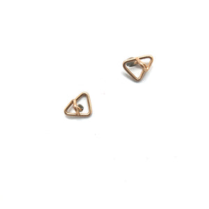 Gold Scribble Posts - XSmall-Earrings-Aimee Petkus-Pistachios