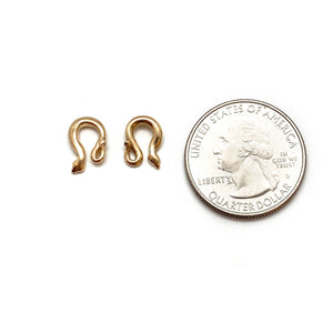 Gold Snake Earrings-Earrings-Luana Coonen-Pistachios