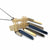 Gold Stack Metallic Fringe Necklace-Necklaces-Emily Rogstad-Pistachios