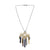 Gold Stack Metallic Fringe Necklace-Necklaces-Emily Rogstad-Pistachios