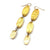 Gold Three Tier Earrings-Earrings-Jennifer Merchant-Pistachios