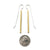 Gold Tubing Earring-Earrings-Halil Sartikan-Pistachios